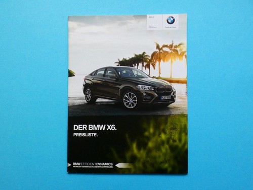 Prospekt preisliste bmw x6 - prospekt,
